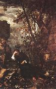 ROSA, Salvator Democritus in Meditation af France oil painting artist